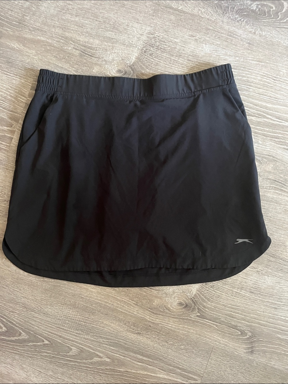 Slazenger Black Golf Skort with White Logo Print